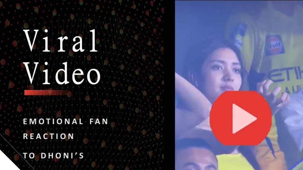 Viral Video Emotional Fan Reaction to Dhoni